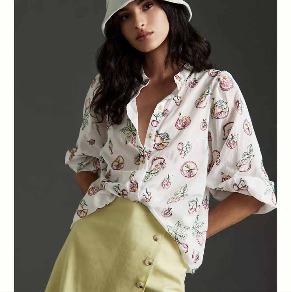 Pilcro Bella Embroidered Blouse